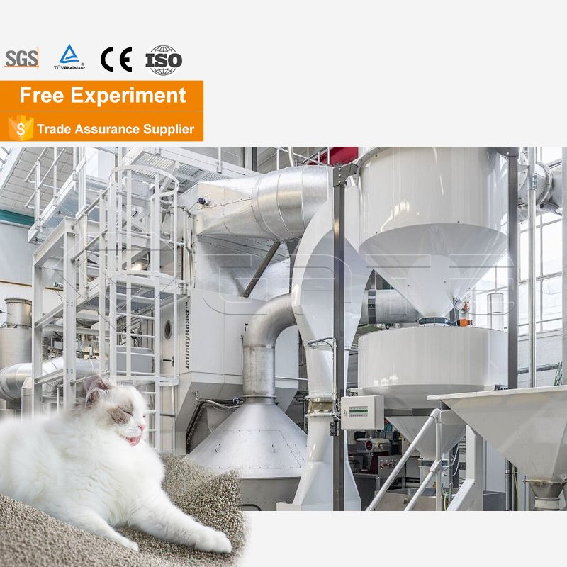 Irregular Cat Litter Automated Auto Weighing Mixing Cat Litter Line Precise Formula Control Quality