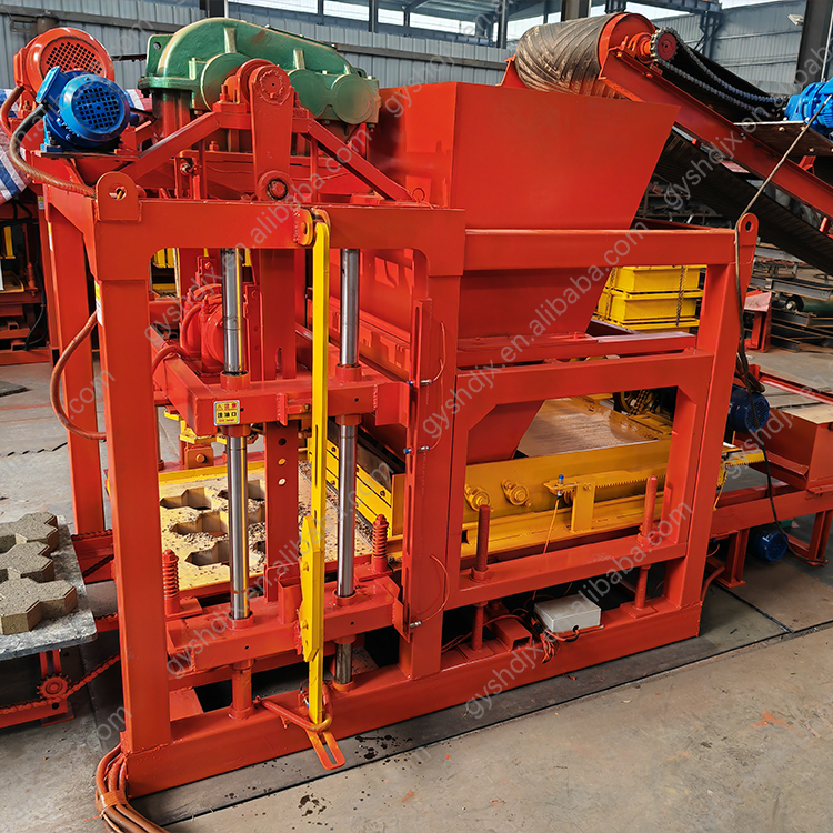 High Efficiency Automatic Block Brick Machine Durable Motor Powered Concrete Hollow Brick Machinery Production Ecuador Belgium