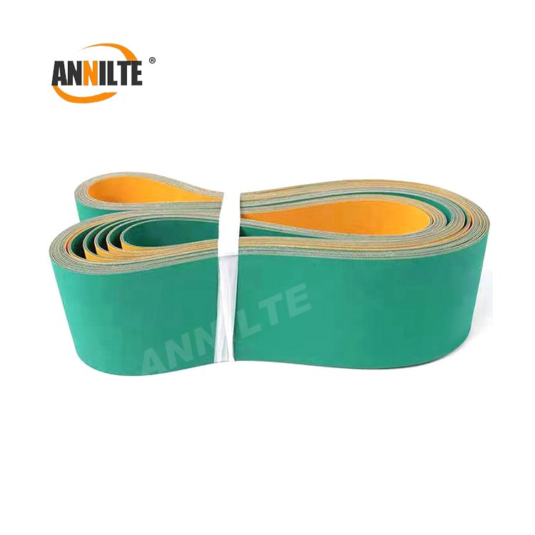 Annilte Nylon green high speed wear and heat resistance transmission belt/flat belt/base belt for separators grinders wood plane