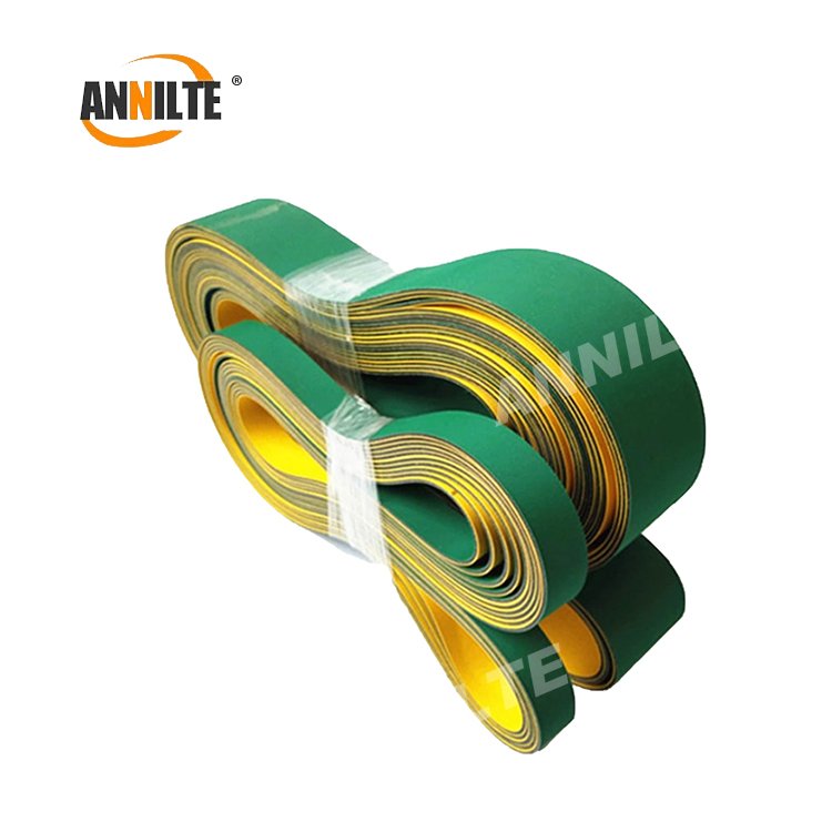 Annilte Nylon green high speed wear and heat resistance transmission belt/flat belt/base belt for separators grinders wood plane