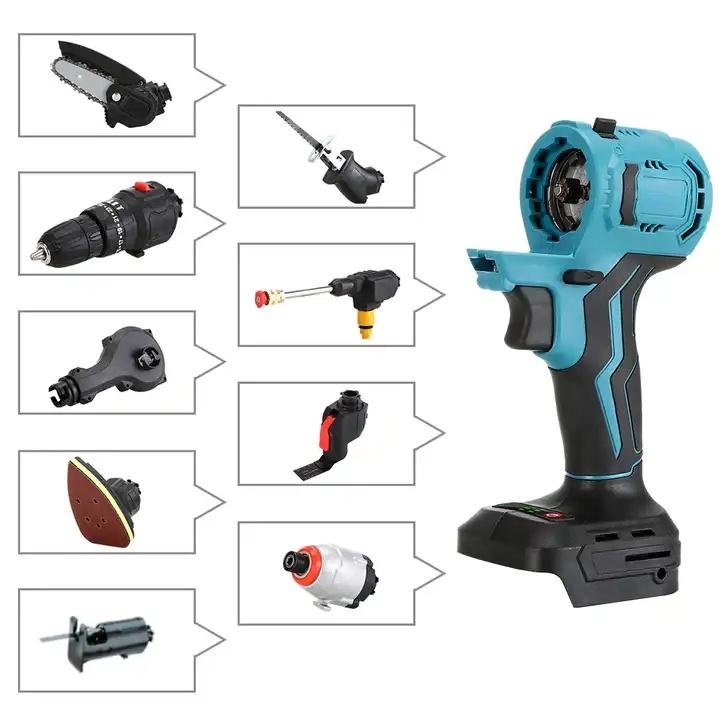 Multi Tools Power Tools Electric Saw Polisher Drill Combo Kit Wrenches Tool Set Box