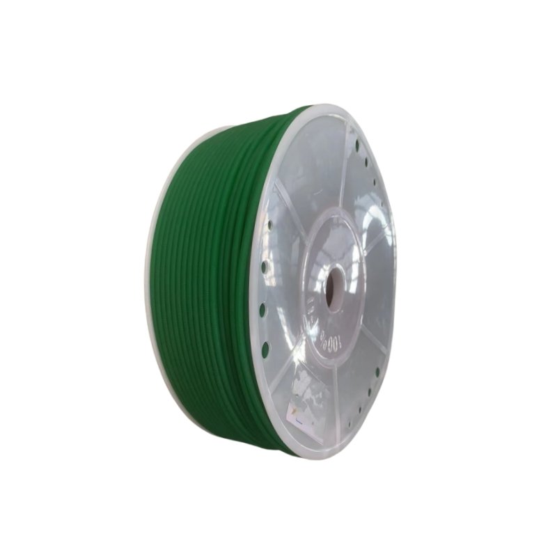 high strength diameter 4mm green PU conveyor round belt with rough surface for drive transmission