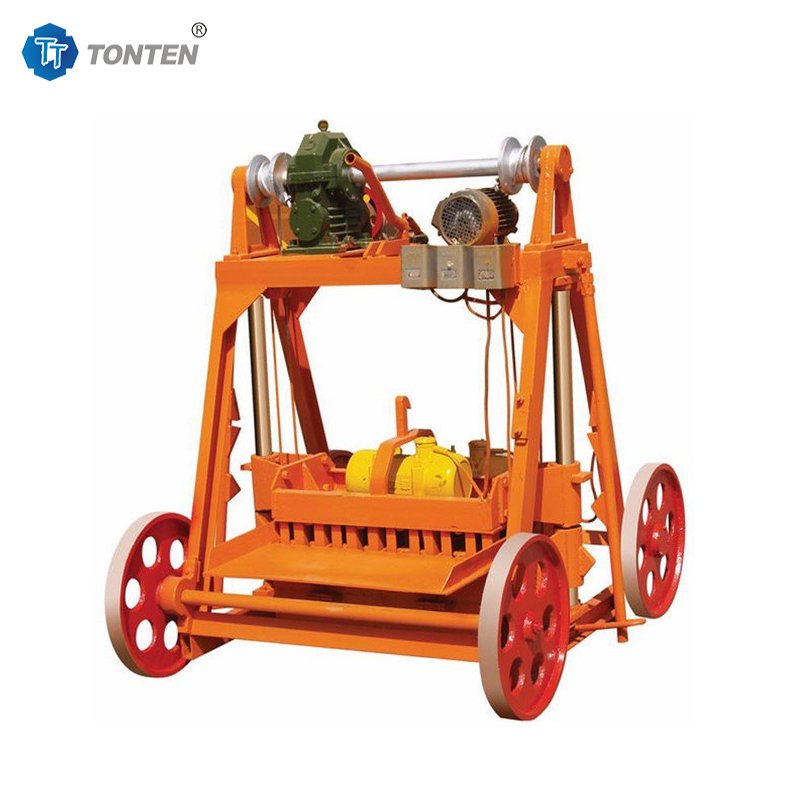 Low Price Semi Automatic Large Mobile Hollow Cement Block Brick Making Machine