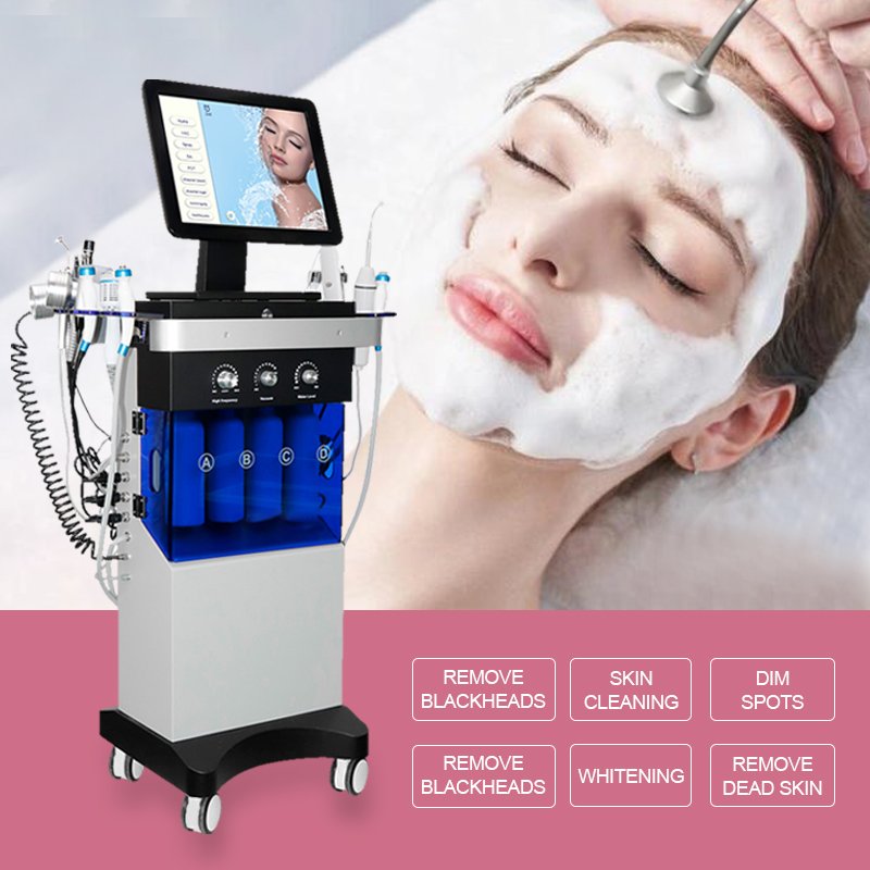 Deep Absorption Beauty Salon Oxygen Facial Equipment Oxygen Bubble 14 in 1 Hydro Spa Machine