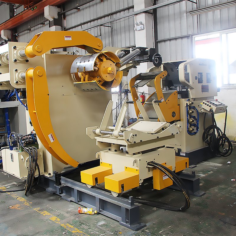 3 in 1 NC Servo Feeder Sheet Metal Press Feeder Combined Decoiler Straightener Feeder for Steel Coil Stamping Machines