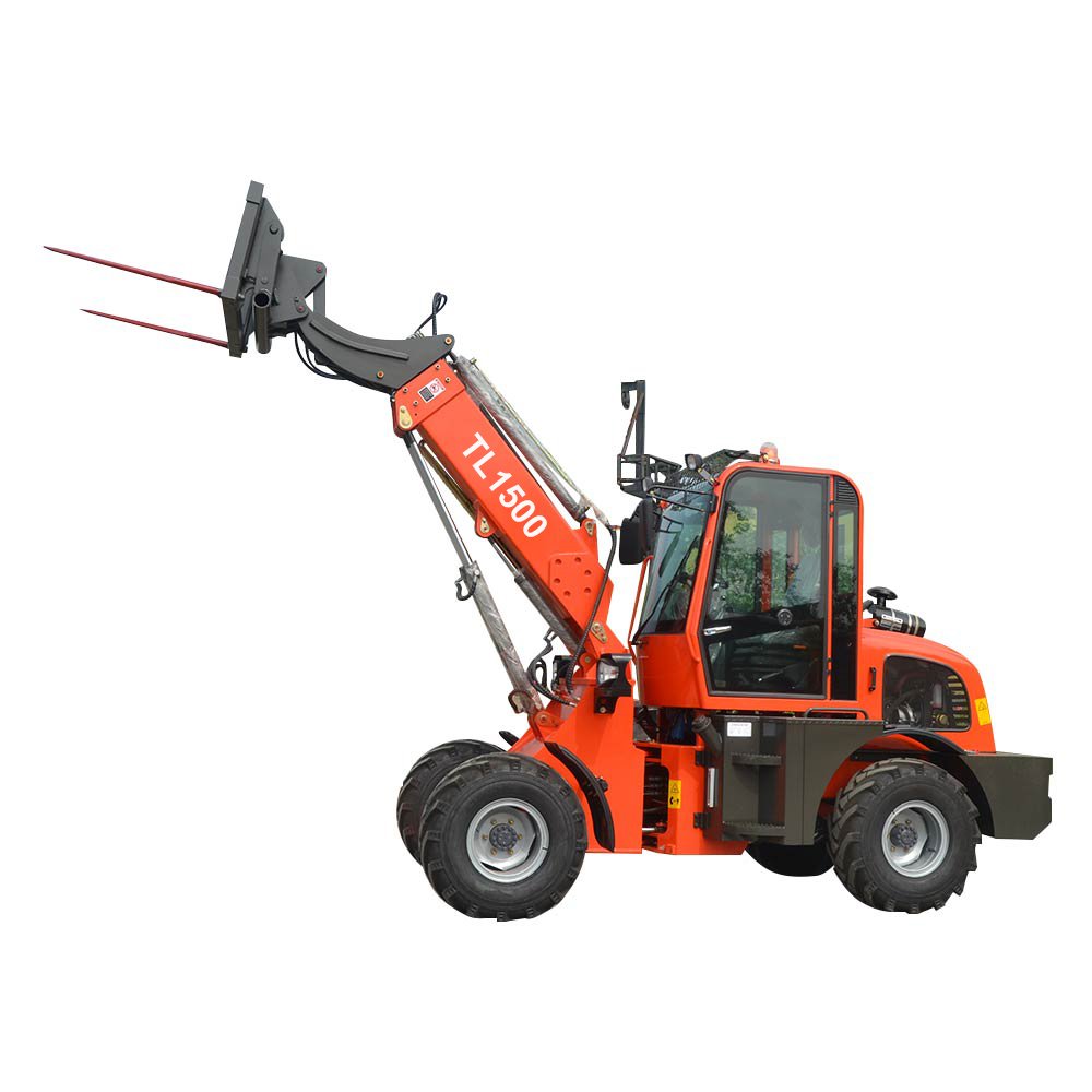 Factory Direct Export TL1500 telescopic mini loader hydraulic telescopic wheel loader