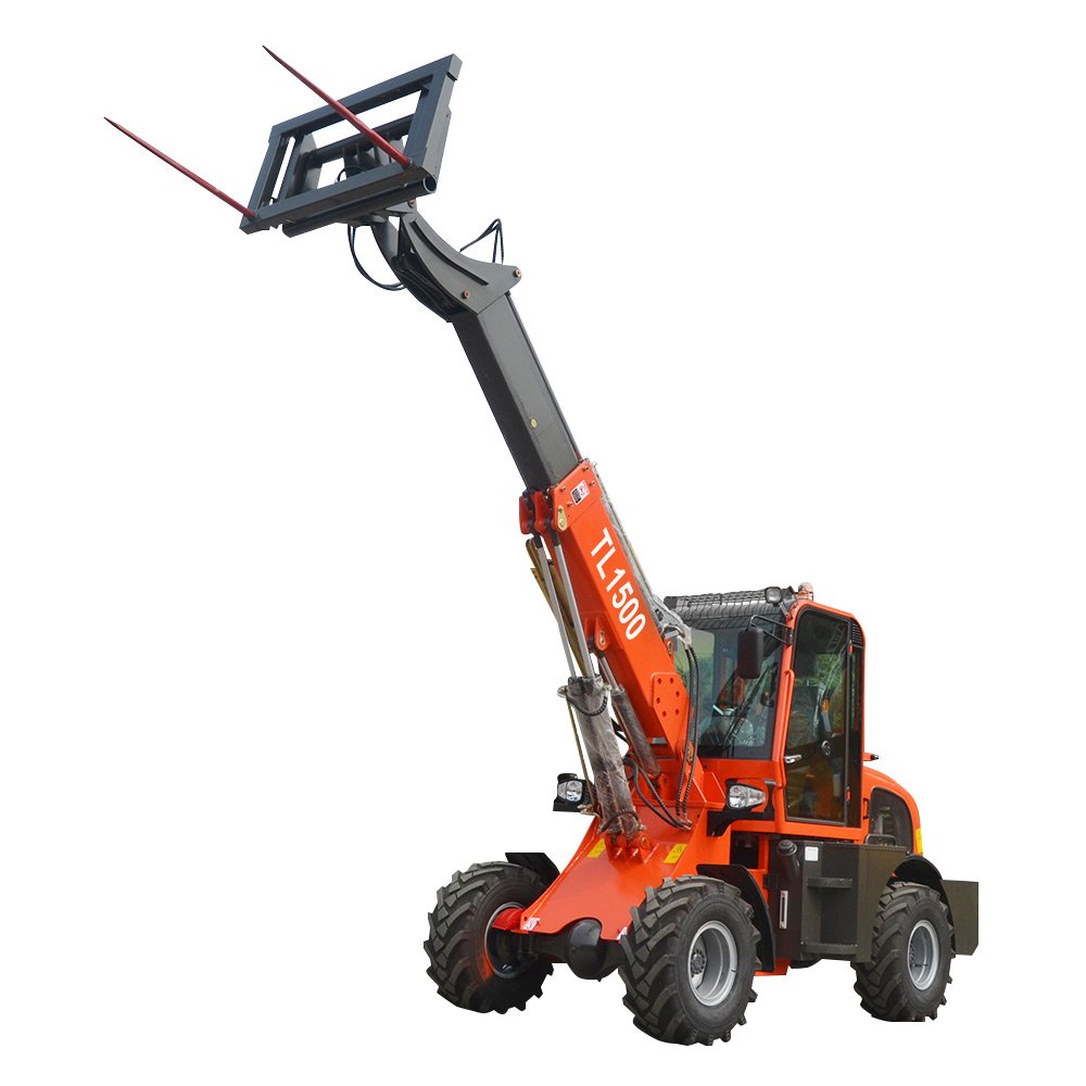 Factory Direct Export TL1500 telescopic mini loader hydraulic telescopic wheel loader