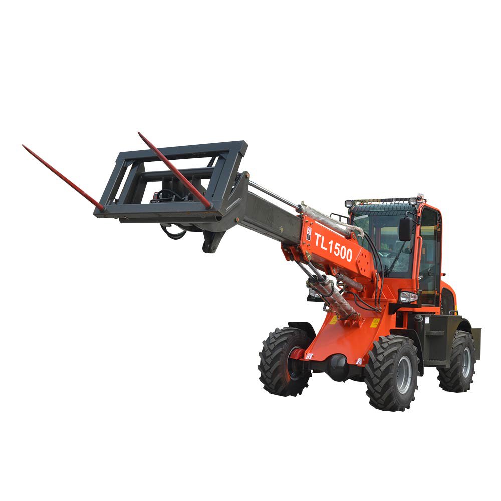 Factory Direct Export TL1500 telescopic mini loader hydraulic telescopic wheel loader