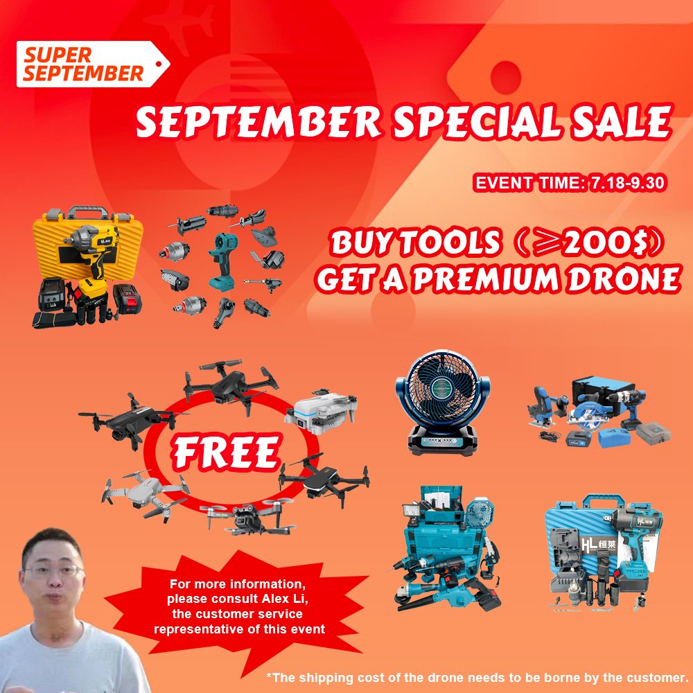 Henglai New models available in stock electric drilling machine power tool cordless impact drill 21V electric mini drill