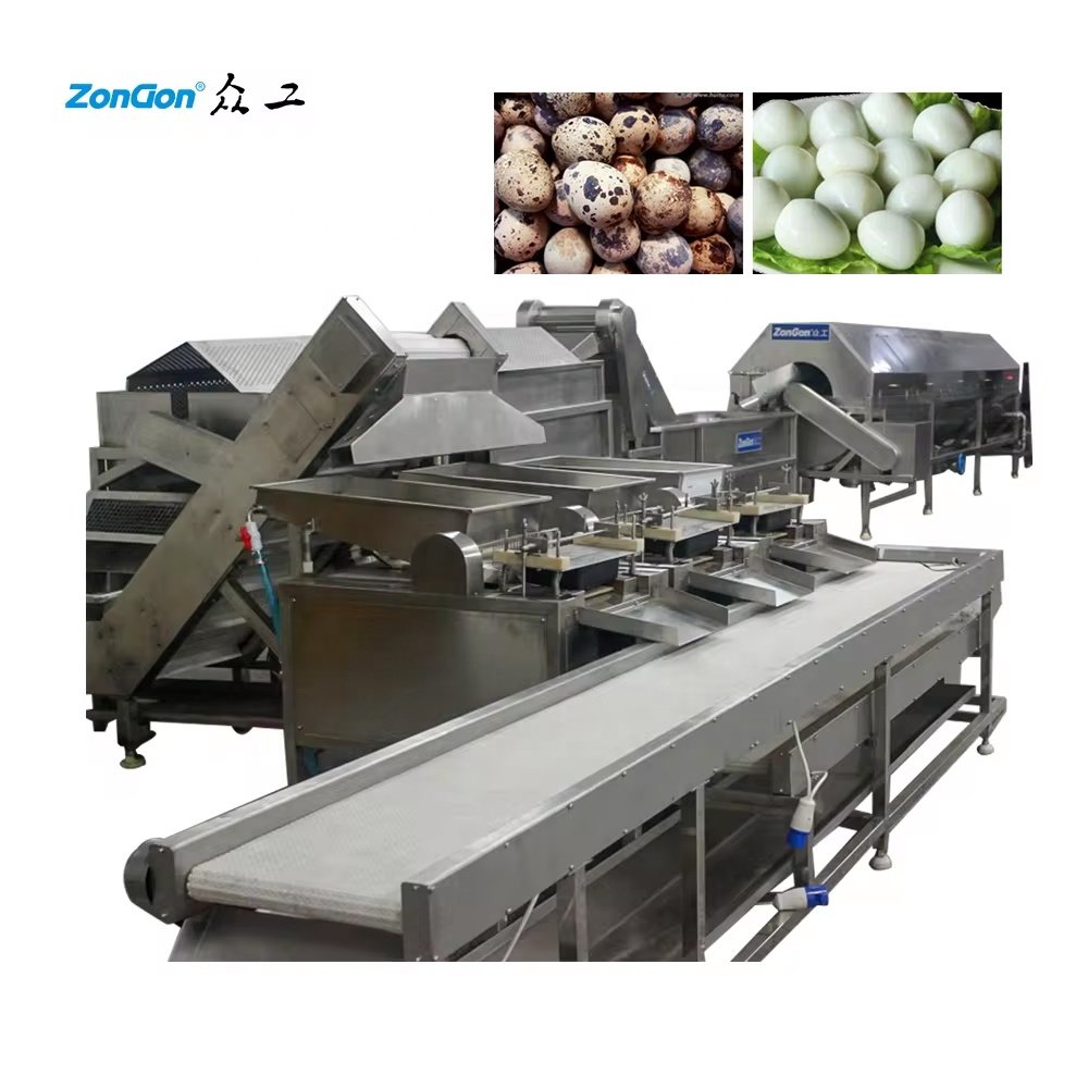 High Speed Processing Quail Egg Production Line