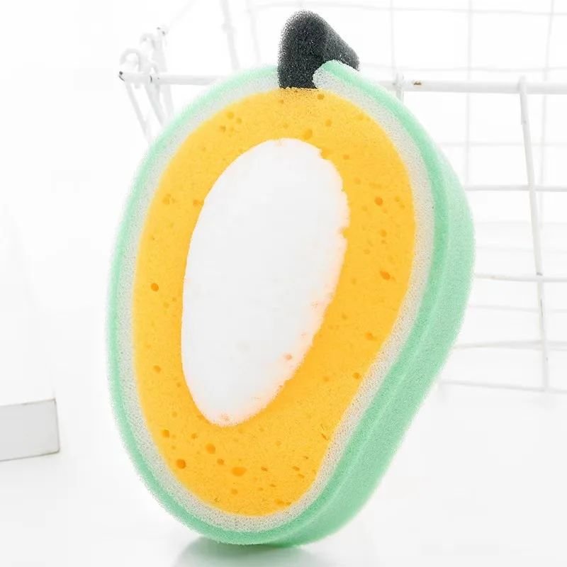 Fruit Thickened Sponge Dish Towel Kitchen Power Decontamination Dish Towel Wipe Dish Towel Thickened Household Kitchen Accessory