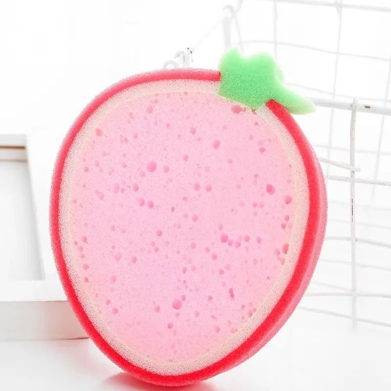 Fruit Thickened Sponge Dish Towel Kitchen Power Decontamination Dish Towel Wipe Dish Towel Thickened Household Kitchen Accessory