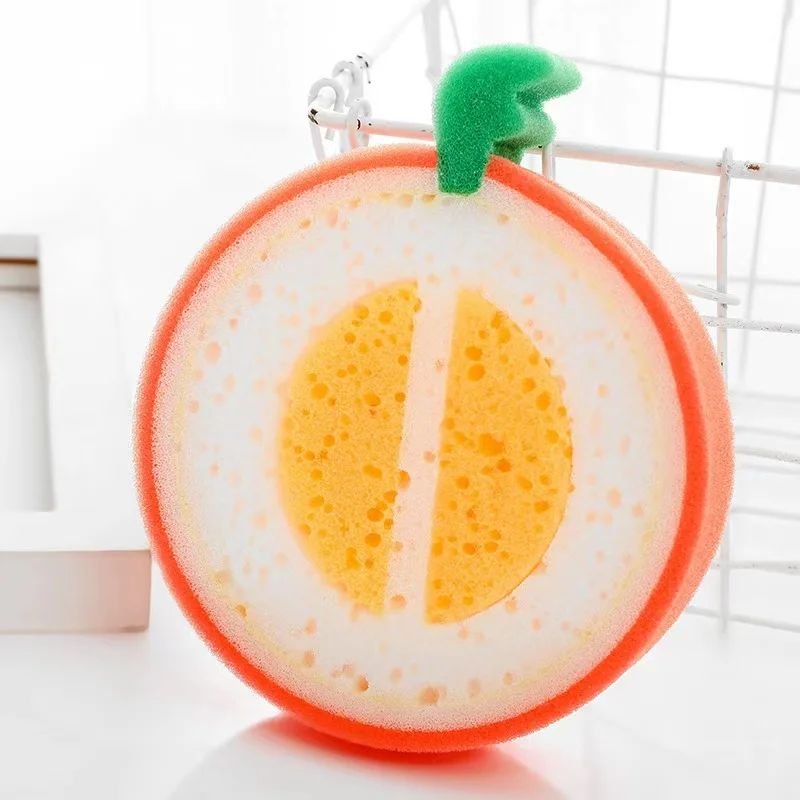 Fruit Thickened Sponge Dish Towel Kitchen Power Decontamination Dish Towel Wipe Dish Towel Thickened Household Kitchen Accessory