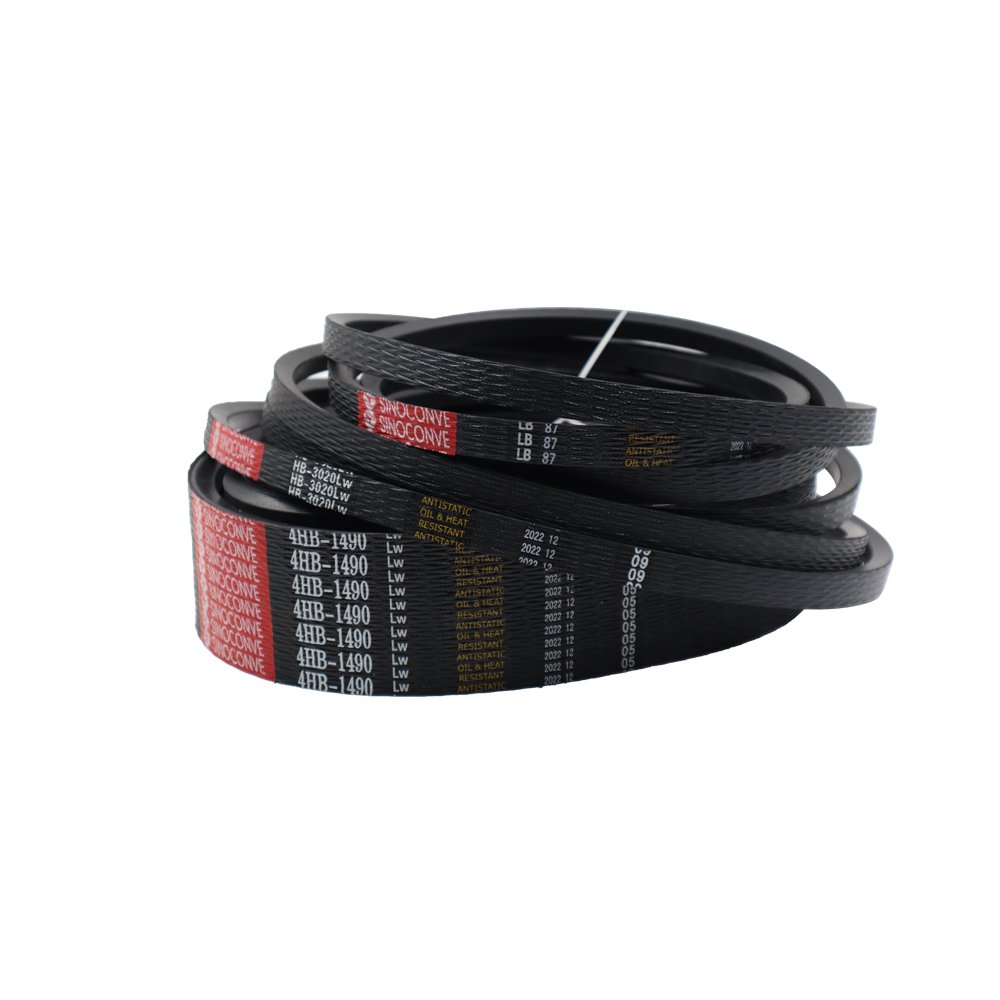 High-Temperature Rubber Transmission Wrapped V Belt for Furnace Applications