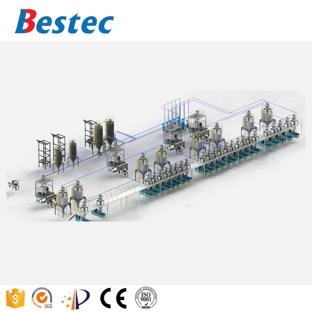 PVC Vertical Compounding Mixer Function and Structure PVC Additives Auto Weiging Batching Dosing Machine