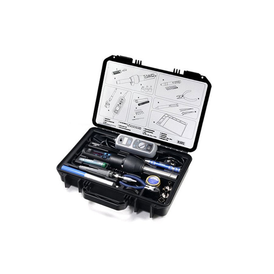 8858-I 908D Portable Professional Repair Soldering Welding Tool Controlled Temperature Solder Tool Set