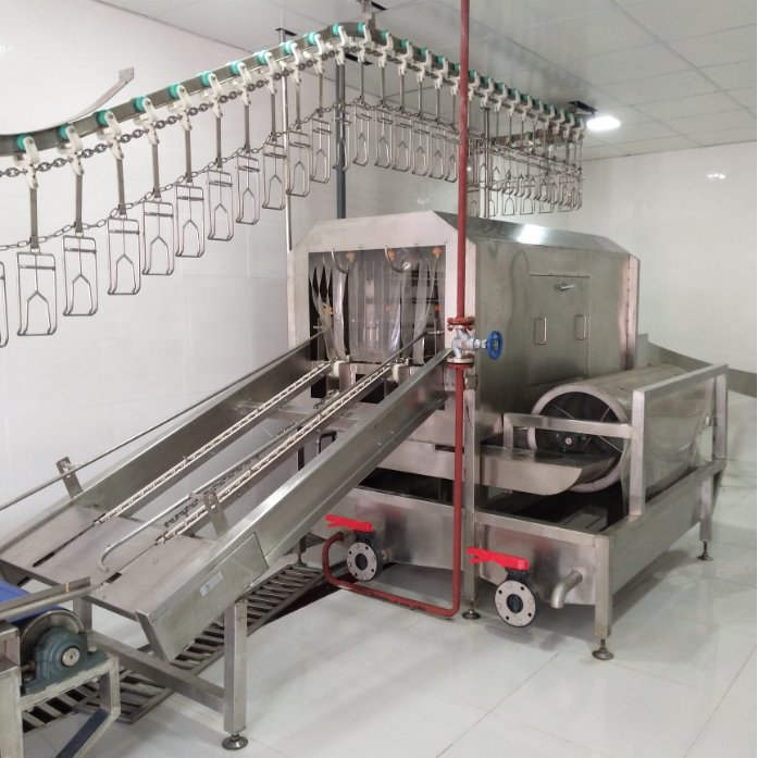 Automatic Poultry Crates Cage Washing Machine Poultry Processing Line Machinery