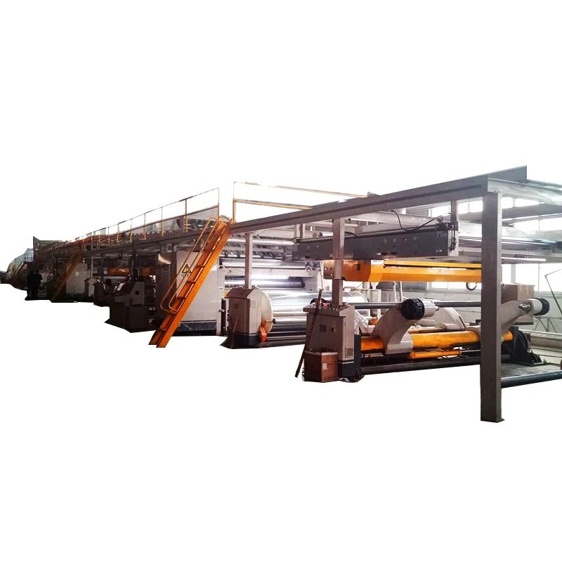 High-Speed Fully Automatic 5-Layer Corrugated Cardboard Production Line for Packaging