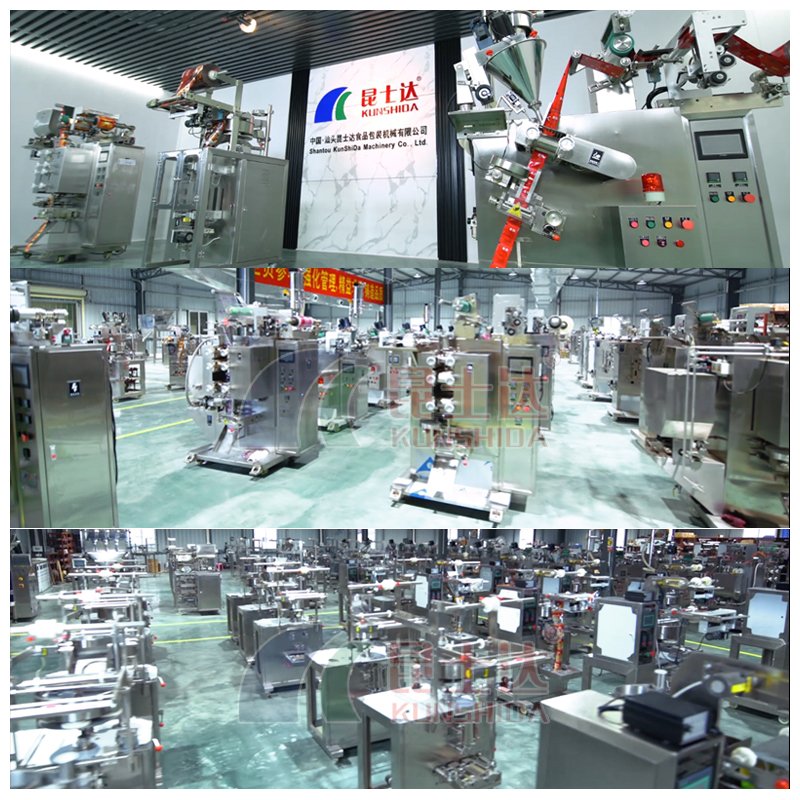 Fully Automatic Bag Packaging Machine Powder pink Pocket Solid Food Sauce Liquid Beverage Bag Loading Machine