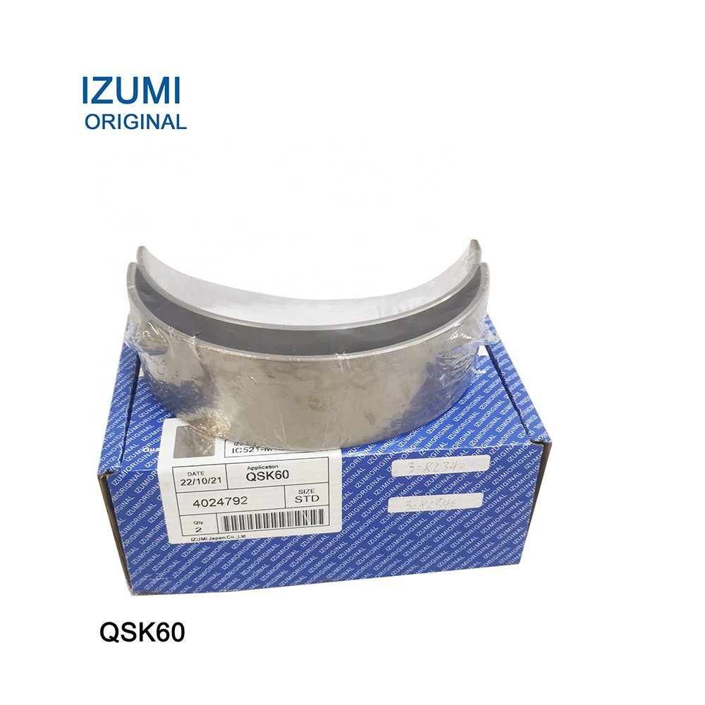 IZUMI QSK60 main bearing 4024792 MS2405P 3082340 3082346 thrust washer QSK60 con rod bearing 3643984 3640763 3640083