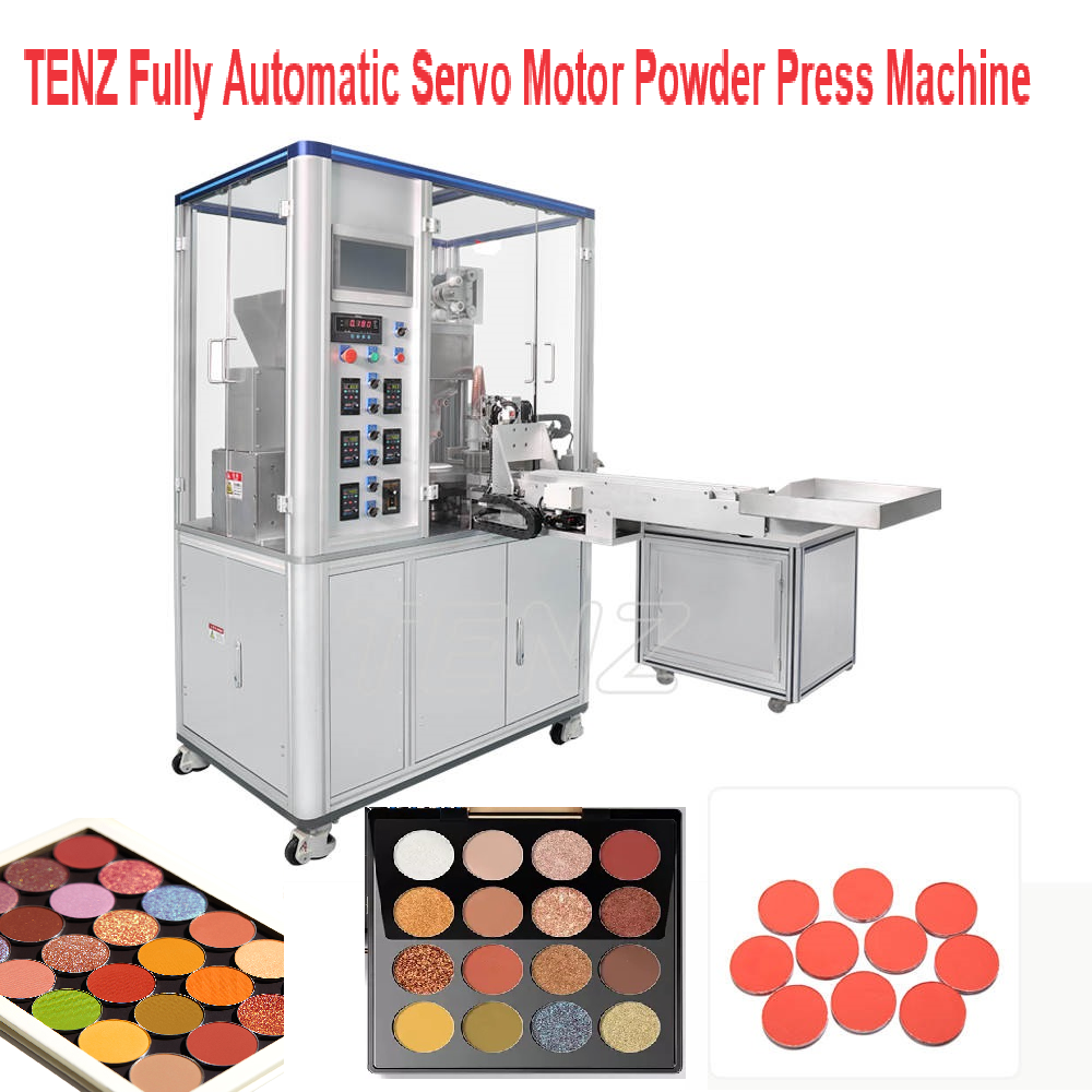 Cosmetics Makeup Manufacturer Powder Filling Machine Equipment Full Automatic Bottom up Compact Powder Maybelline Small Business