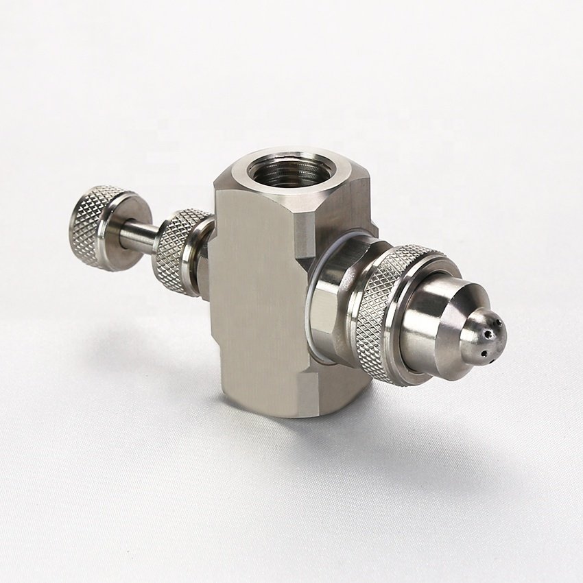 Adjustable Fine Misting 304 316SS Internal Mixing Air Atomizing Water Spraying Nozzles Tip