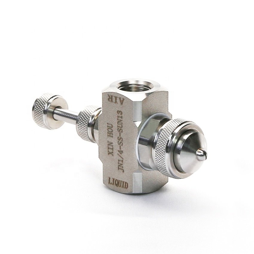 Adjustable Fine Misting 304 316SS Internal Mixing Air Atomizing Water Spraying Nozzles Tip