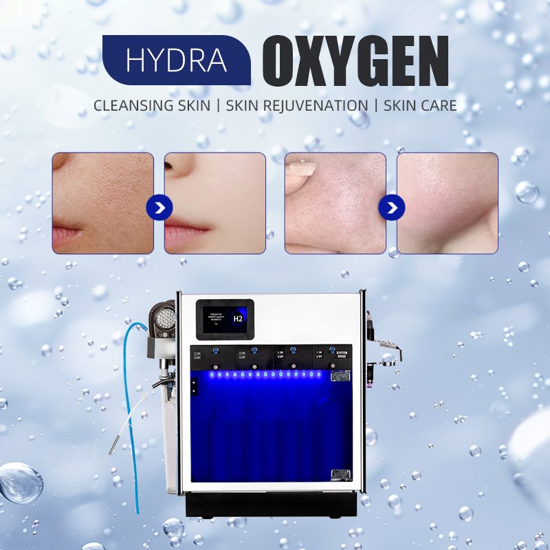 Multifunctional Hydra Peel Oxygen Bubble Machine Portable Beauty Facial Equipment Body Spa Hair Removal IT Facilitates Skin