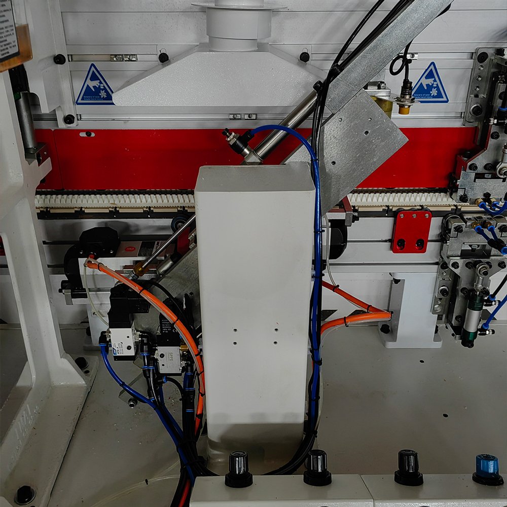 HICAS Automatic woodworking edge banding machine wood edge bander for plywood mdf cabinet door for woodworking machinery