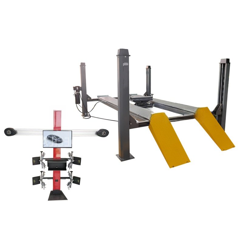 Hydraulic 4 Post Car Lift/4 Tons Four Post Car Lift For Wheel Aligner Work