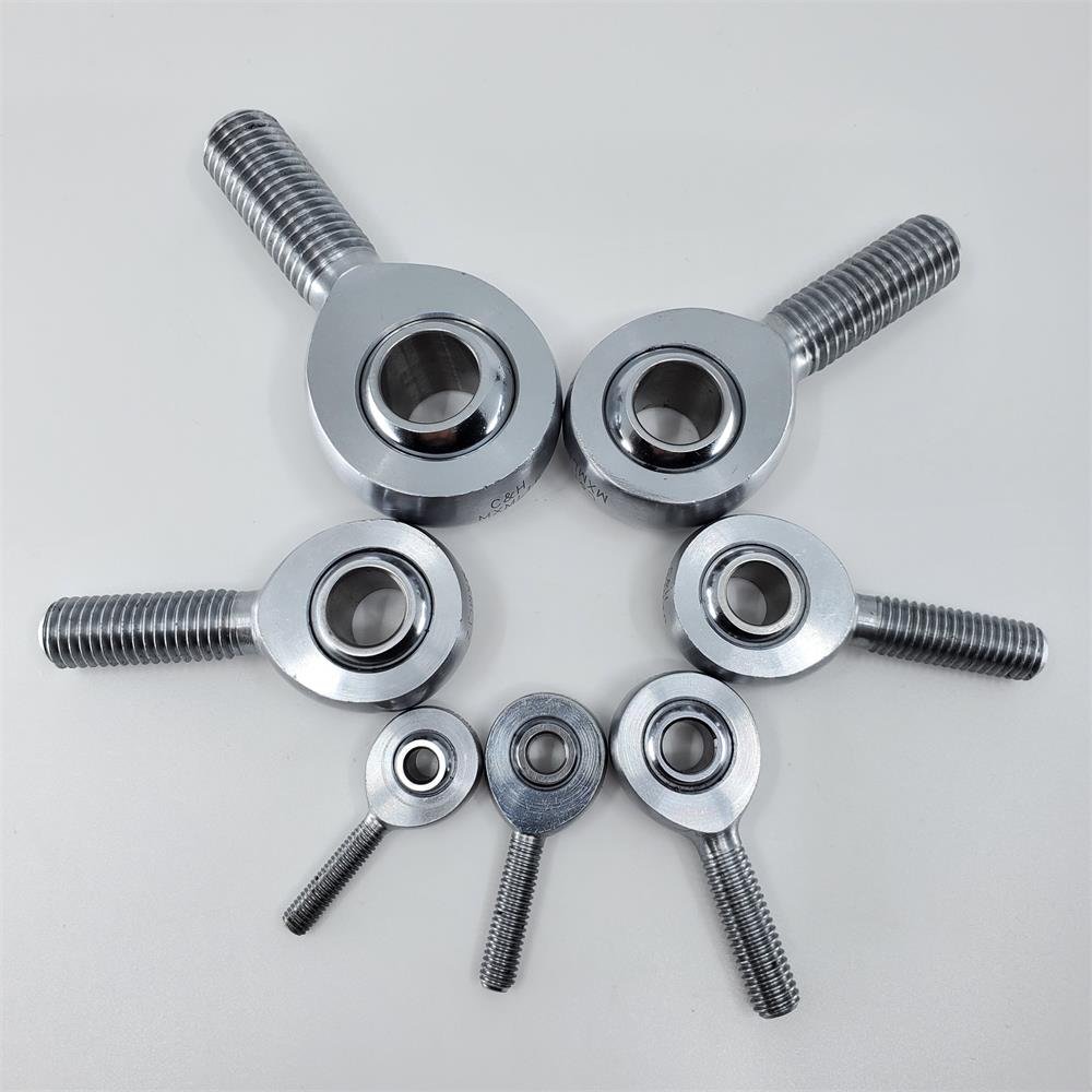 MXMR16 Chromoly Joint, 16mm Metric Male Racing Heim Joint, Right Hand Loader Slot Rod End, 16mm Hole, M16x2.0 Thread