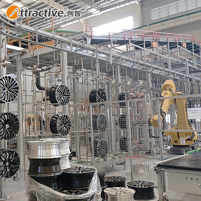 Attractivechina Car Wheels Hub Automatic Powder Coating Equipment For Coating Line