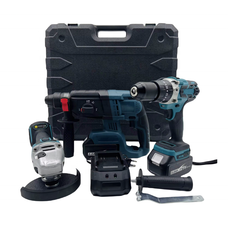 Hardware tool set 3 pcs power tool combination kits power combit tool box set