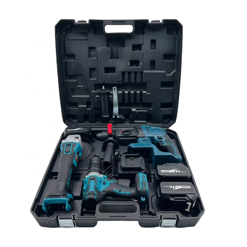 Hardware tool set 3 pcs power tool combination kits power combit tool box set