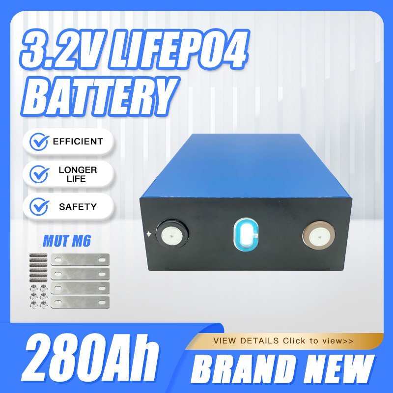 3.2V 280Ah Lithium Iron Phosphate Battery for Solar Electric Car Golf Carts Boats 3.7V Power Energy Storage LFP Anode Material