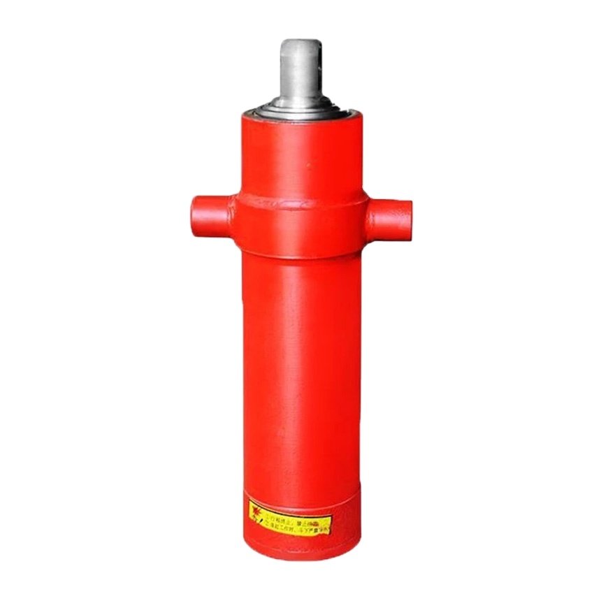 Front end single acting 40 ton hydraulic cylinder for tipper truck