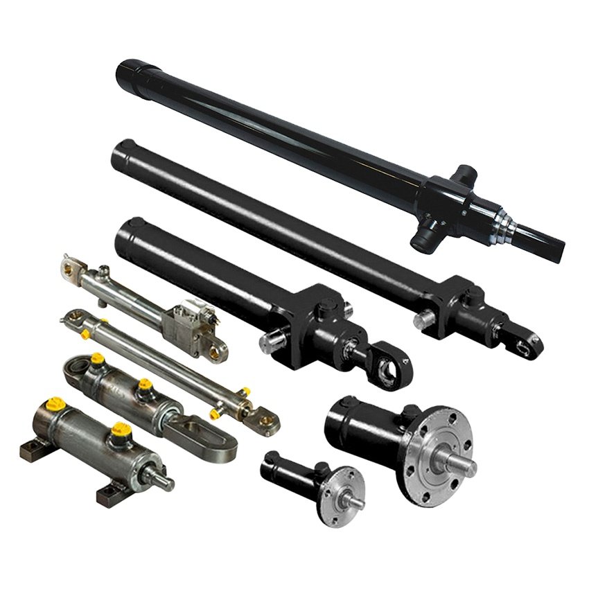 Front end single acting 40 ton hydraulic cylinder for tipper truck