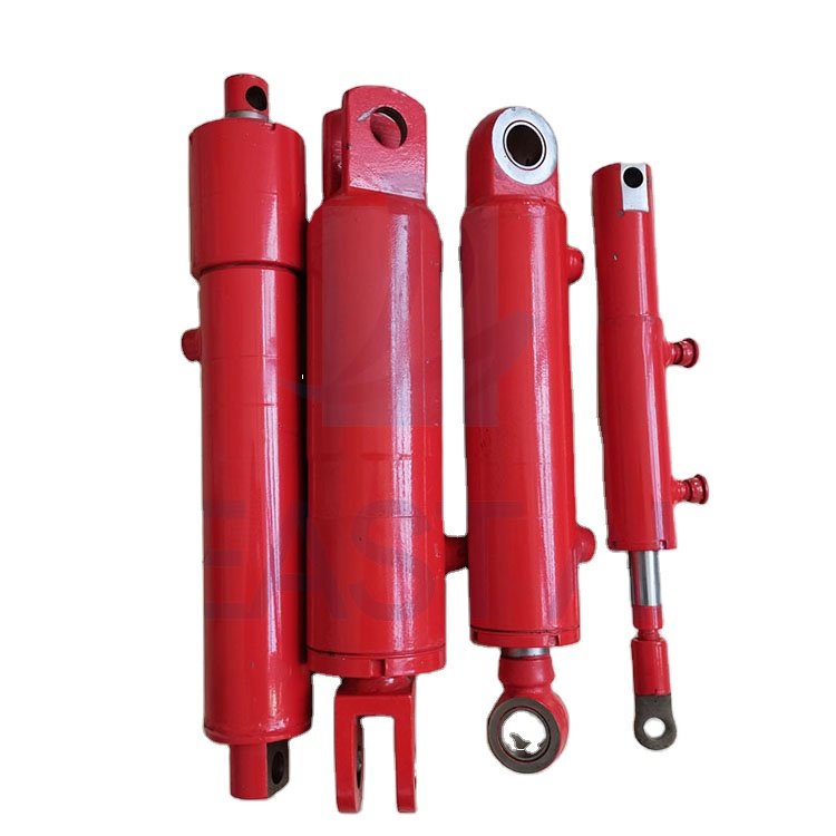 Front end single acting 40 ton hydraulic cylinder for tipper truck