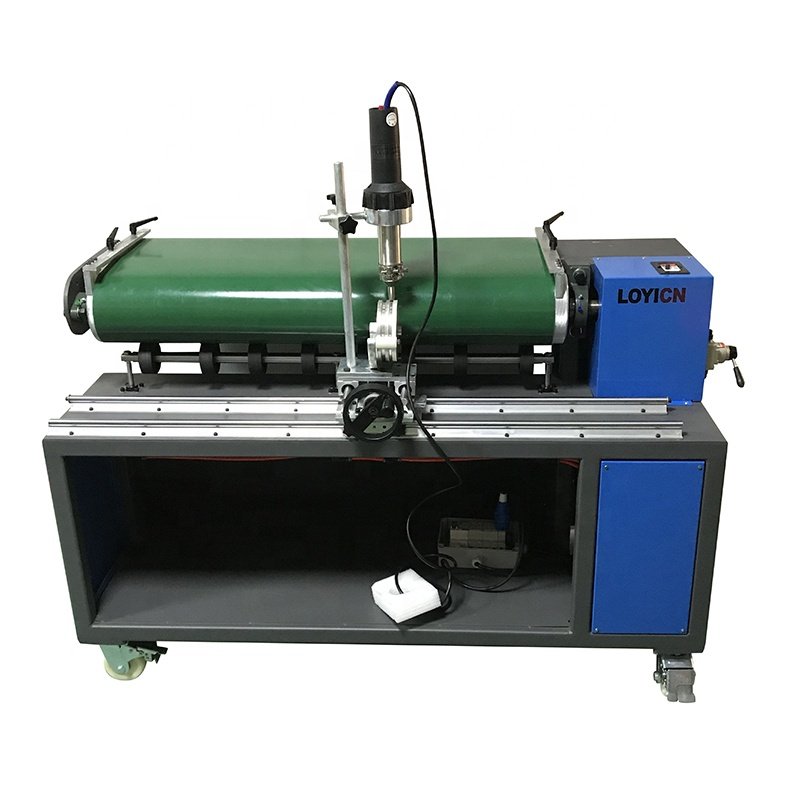 LOYICN 1000mm V-shaped rail welding machine with hot air gun for PVC TPU rail