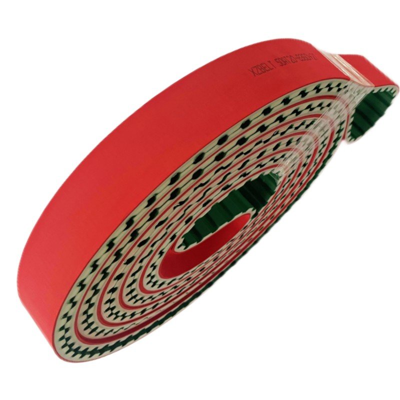competitive rubber timing belt price Rubber timing belt coated with red rubber for belt conveyor system