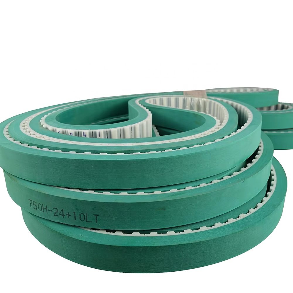 PU Timing belt cutting machine different kinds transmission belts with rubber coating toothed belt