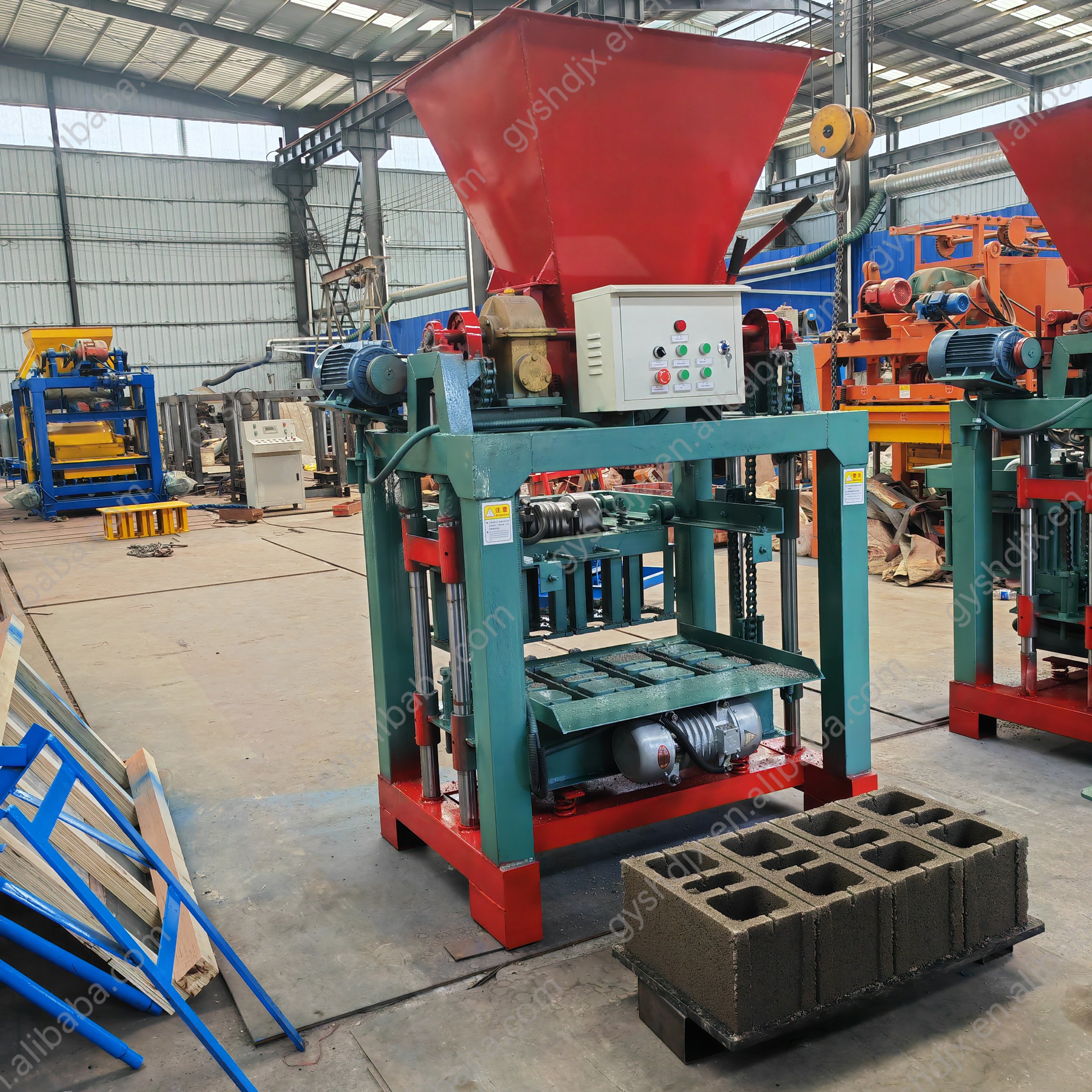 4-35 Automatic Manual Cement Hollow and Standard Brick Making Machine Production Line Fly Ash Concrete Clay Paving Brick Machine