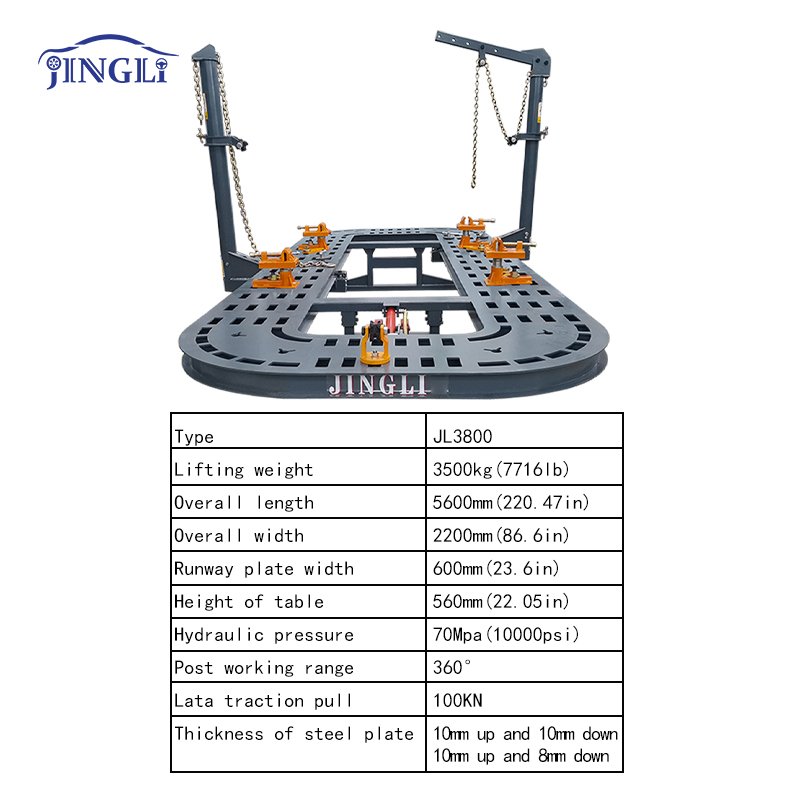 Cheap Price CE Strength Force 100KN Four Row Hole Platform Bench Table Auto Car Frame Bench Table for Car Repair