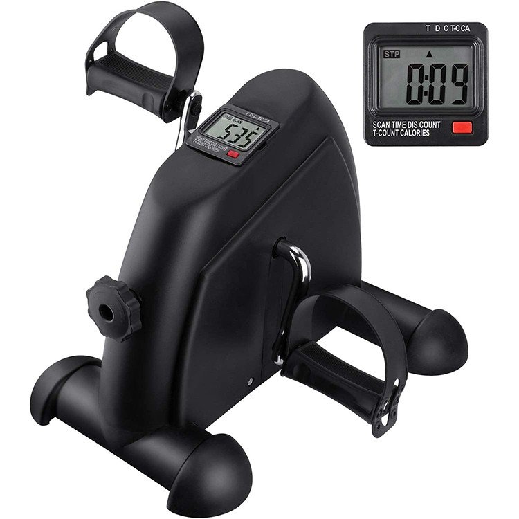 Erobic Stepper Home Health Mini Exercise Bike Portable Foot Pedal Exerciser Under Desk Elliptical