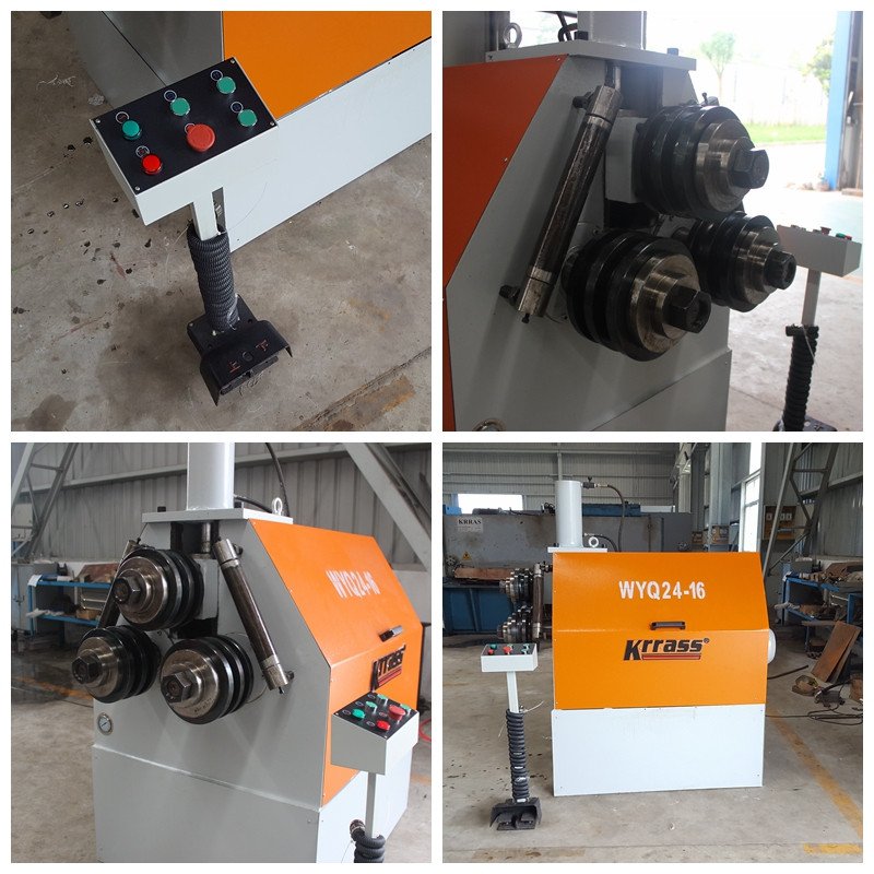 KRRASS WYQ24-45 Hydraulic Pipe Tube Bender Cnc Profile Bending Machine Steel Bar Rod Channel Bending Machines