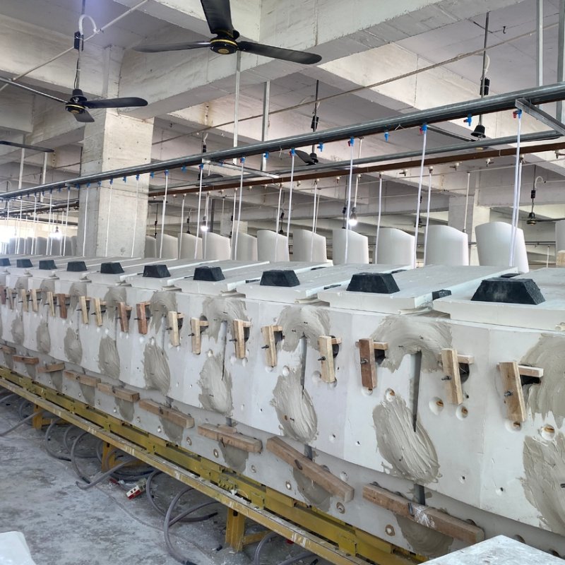 Automatic De Moulding Ceramic Sanitary Slip Casting Machine for Two Piece Toilet Manufacturing Production Lines for Ceramics