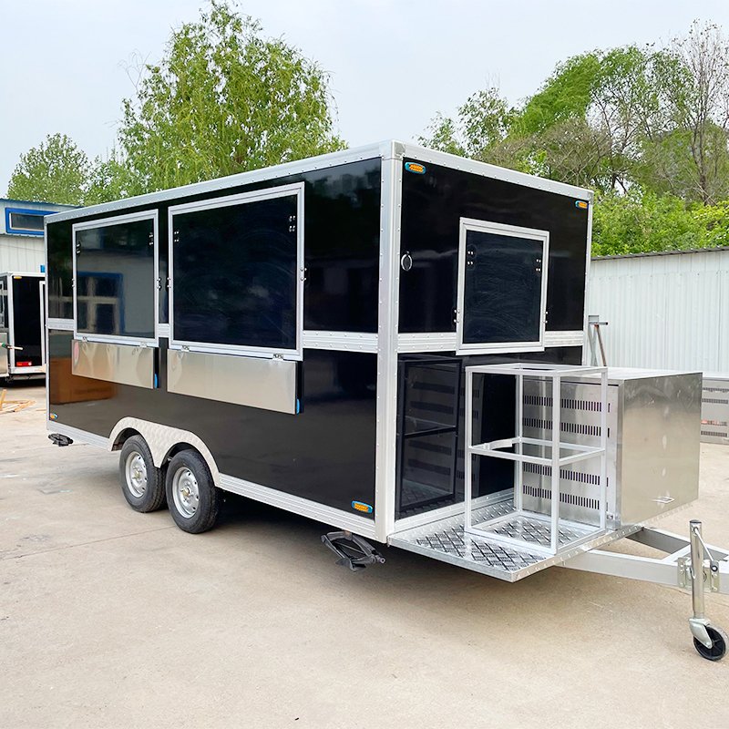 Street BBQ Mobile Taco Food Truck Food Vending Ice Cream Hotdog Cart Catering Trailer for Sale