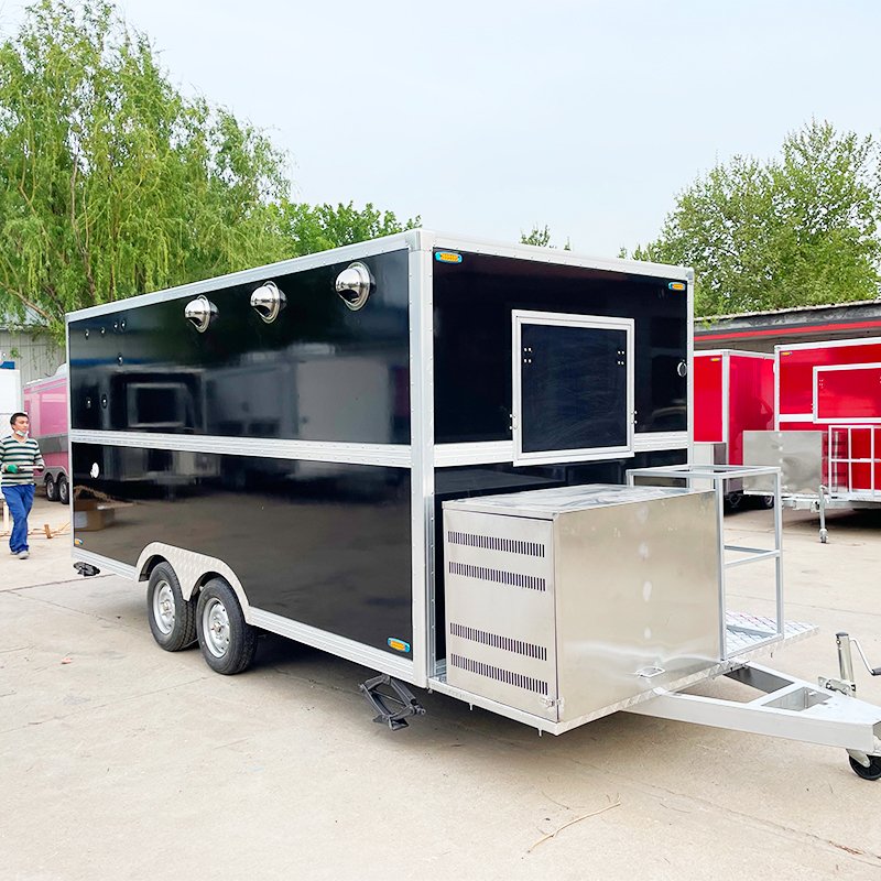 Street BBQ Mobile Taco Food Truck Food Vending Ice Cream Hotdog Cart Catering Trailer for Sale