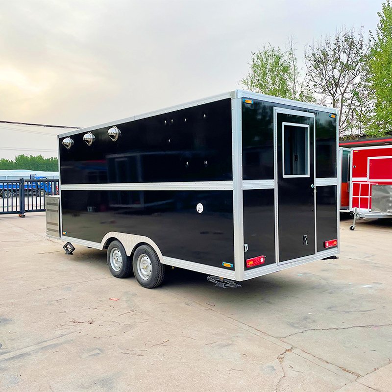 Street BBQ Mobile Taco Food Truck Food Vending Ice Cream Hotdog Cart Catering Trailer for Sale