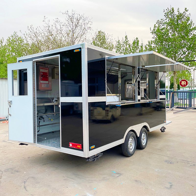 Street BBQ Mobile Taco Food Truck Food Vending Ice Cream Hotdog Cart Catering Trailer for Sale